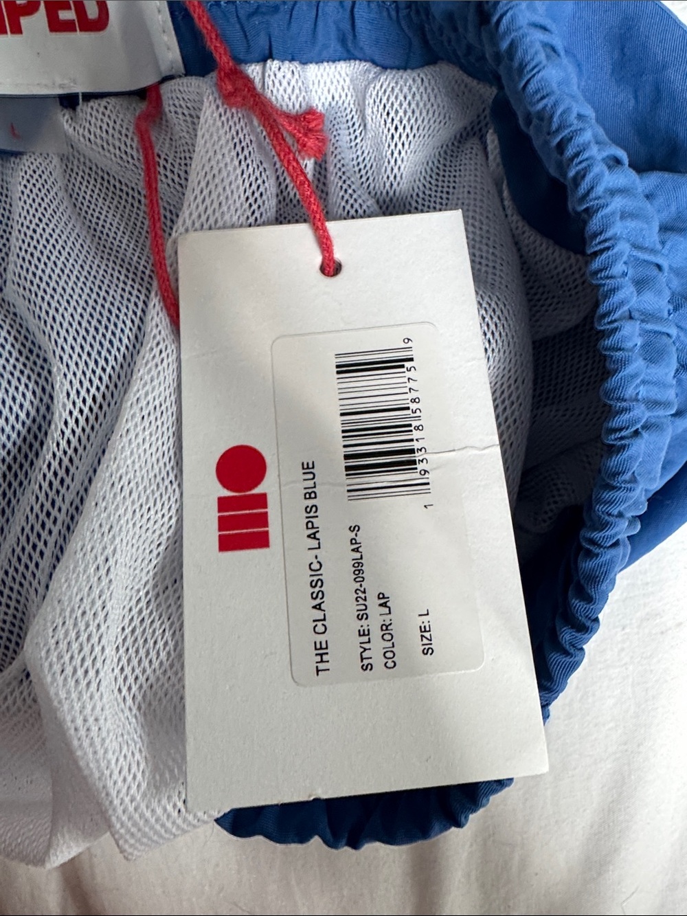 NWT Solid & Striped The Classic Swim Trunks Lapis Blue Sz L - Picture 4 of 4
